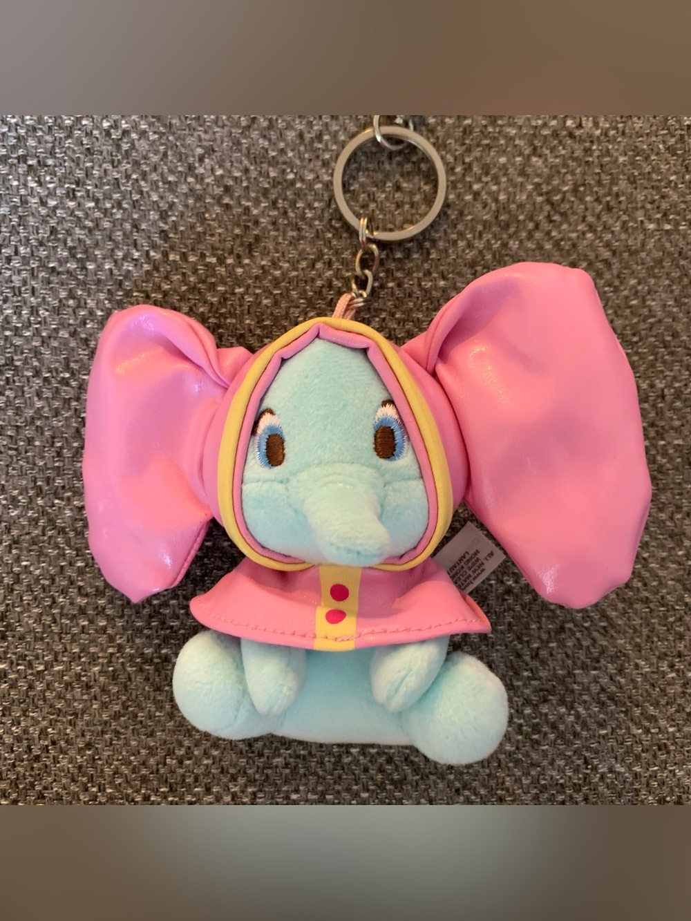 BN Hong Kong Disneyland Dumbo Raincoat Plush Keychain